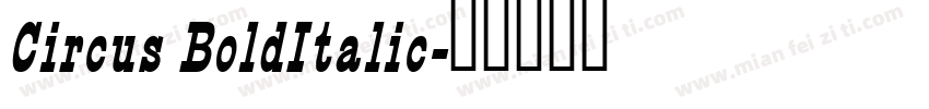 Circus BoldItalic字体转换